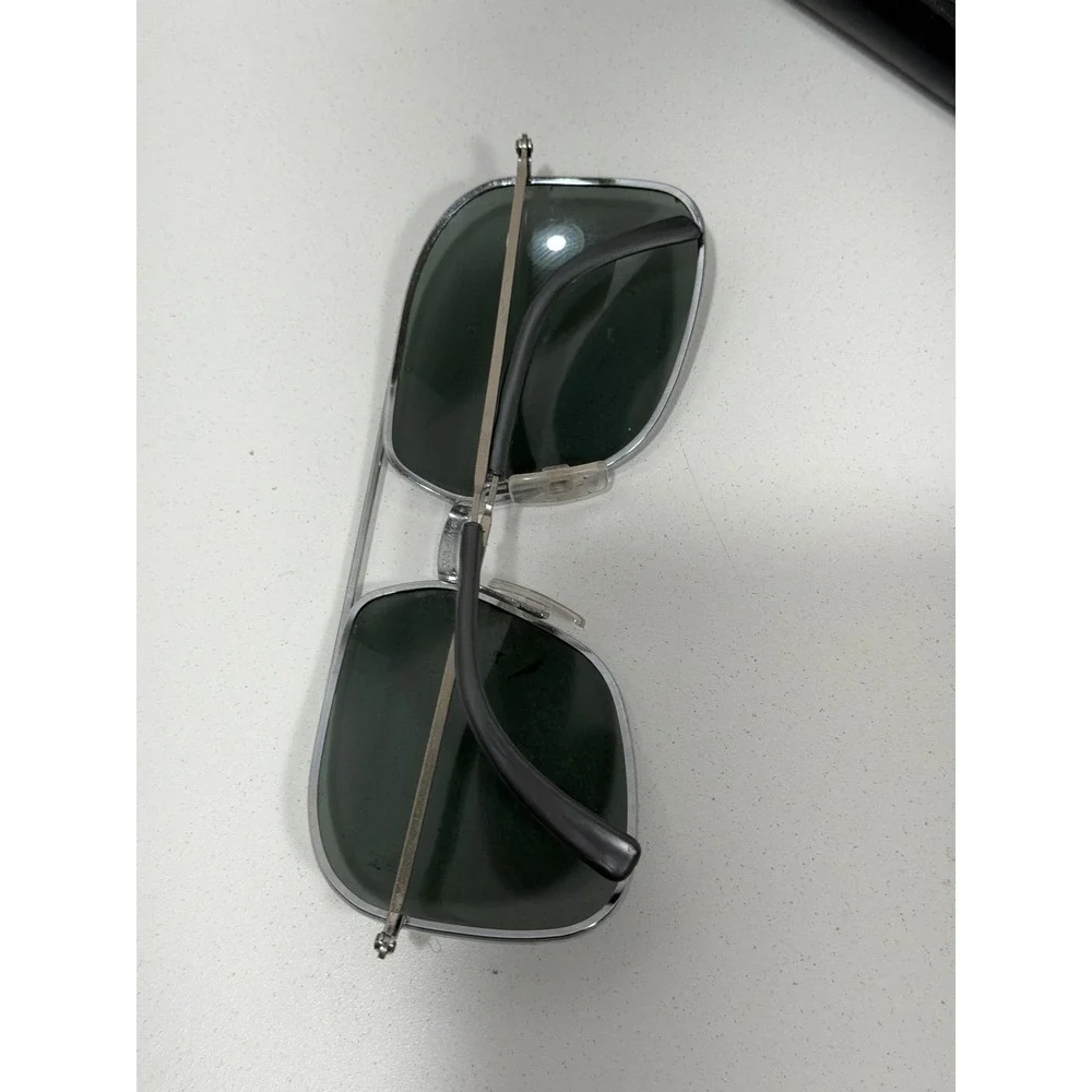 Cool‎ Ray Vintage Silver Aviator Sunglasses with Blublocker Clip-On Lenses